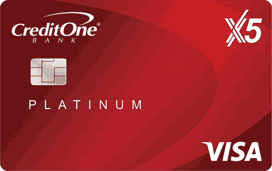 Credit One Bank® Platinum X5 Visa® Credit Card